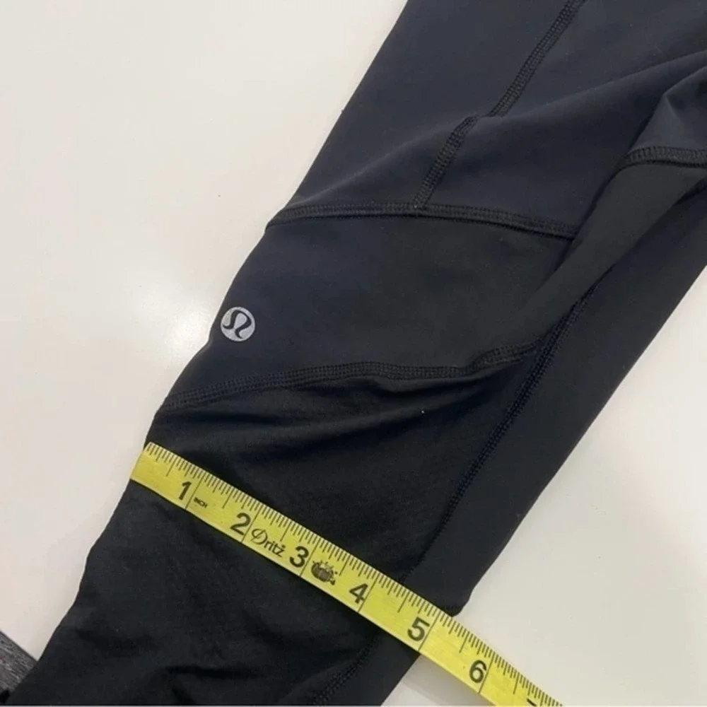 LuluLemon Black Crop Leggings Size 4